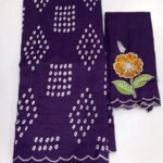 Mangalagiri Cotton by Pattu Bandini Saree with 50K Silver Zari Border & Floral Work Blouse — product photograph