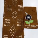 Mangalagiri Cotton by Pattu Bandini Saree with 50K Silver Zari Border & Floral Work Blouse — product photograph